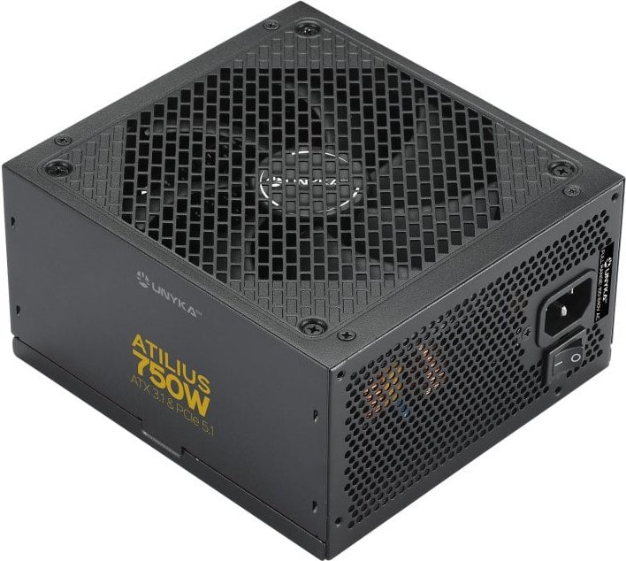 Fuente de Alimentación UNYKAch ATILIUS 3.1 750W Gold Full Modular ventilador silencioso