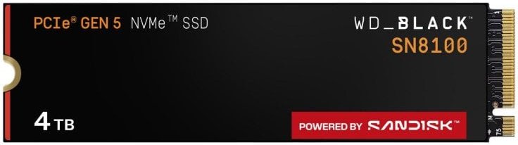 Disco Duro Sandisk WD_BLACK SN8100 8TB SSD M.2 PCIe 5.0 NVMe Encriptación
