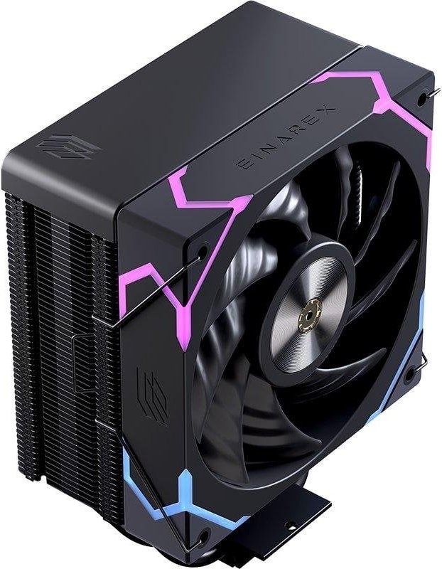 Refrigeración Aire Einarex Socket AM4/AM5/Intel 120mm Ventus V100 RGB Negro PWM