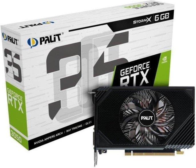 Tarjeta Gráfica Palit GeForce RTX 3050 StormX 6GB GDDR6 Ray Tracing DLSS