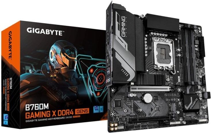 Placa Base GIGABYTE B760M GAMING X Intel B760 LGA1700 DDR4 Micro ATX PCIe 5.0 2.5GbE M.2 RGB