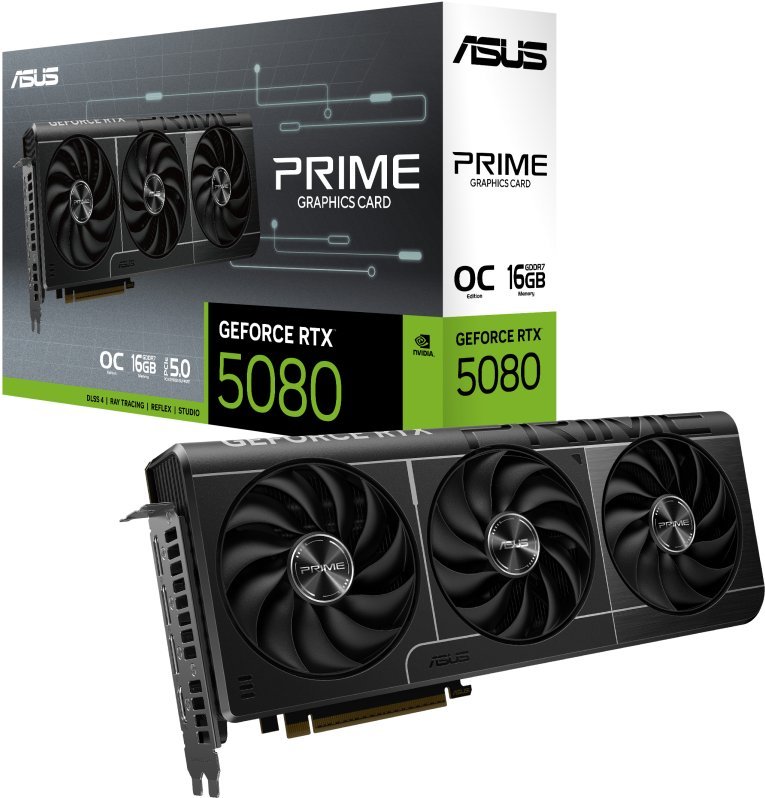 Tarjeta Gráfica Asus GeForce RTX 5080 OC 16GB GDDR7 Reflex 2 RTX AI DLSS4