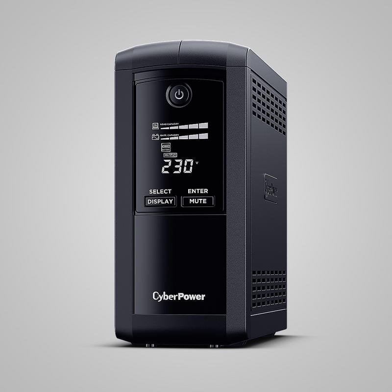Fuente de Alimentación CyberPower VP1000ELCD-FR 1 kVA 550W Certificación CE RCM LCD