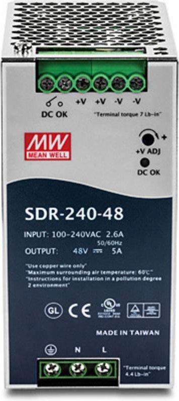 Fuente de Alimentación Trendnet TI-S24048 240W Certificación CE UL TUV Metallic