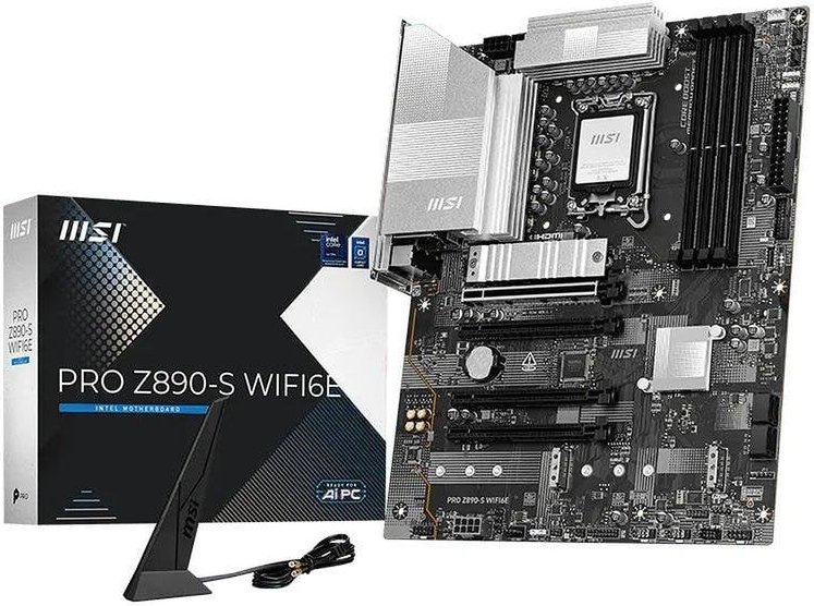 Placa Base MSI PRO Z890-S WIFI6E Intel Z890 LGA 1851 DDR5 ATX WiFi 6E PCIe 5.0