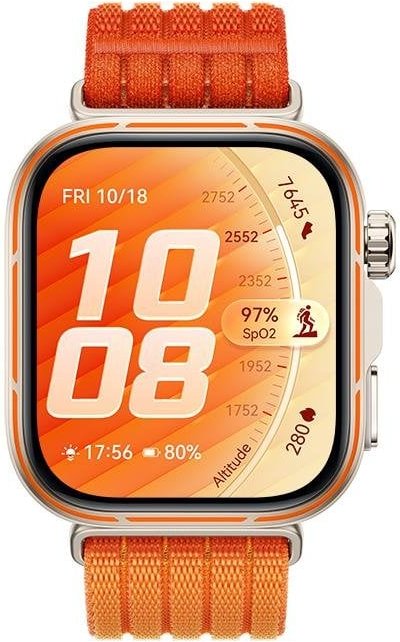 Huawei WATCH Fit 5 Pro Bluetooth GPS NFC 44,5mm Oro Correa Naranja Resistencia Agua 5ATM