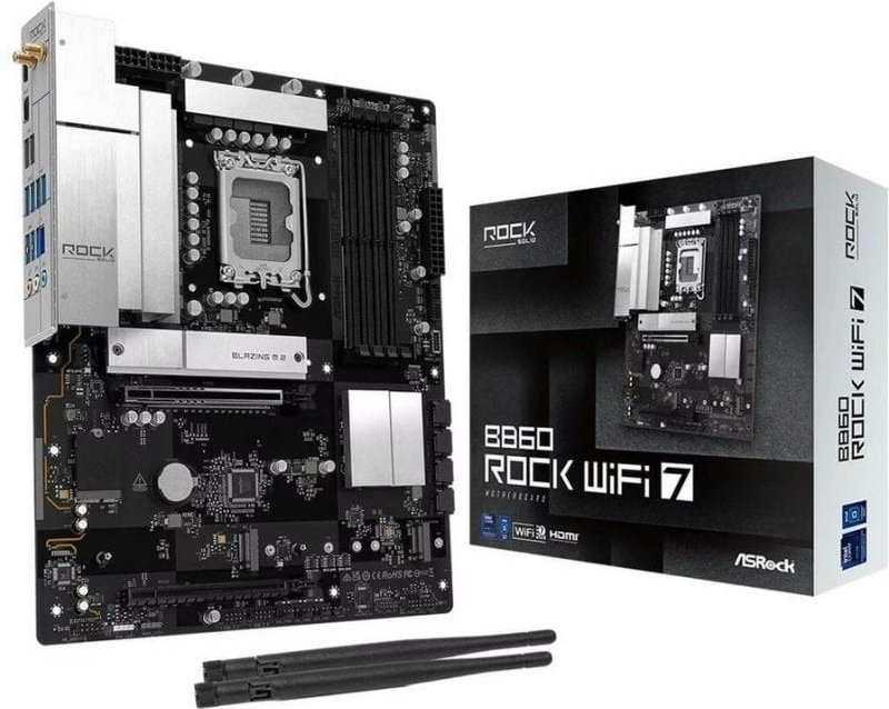 Placa Base ASRock B860 Challenger WiFi Intel B860 LGA1851 DDR5 ATX Bluetooth 2.5GbE