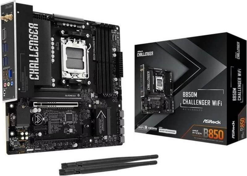 Placa Base AsRock B850M Challenger WiFi AMD B850 AM5 DDR5 Micro ATX WiFi PCIe 5.0