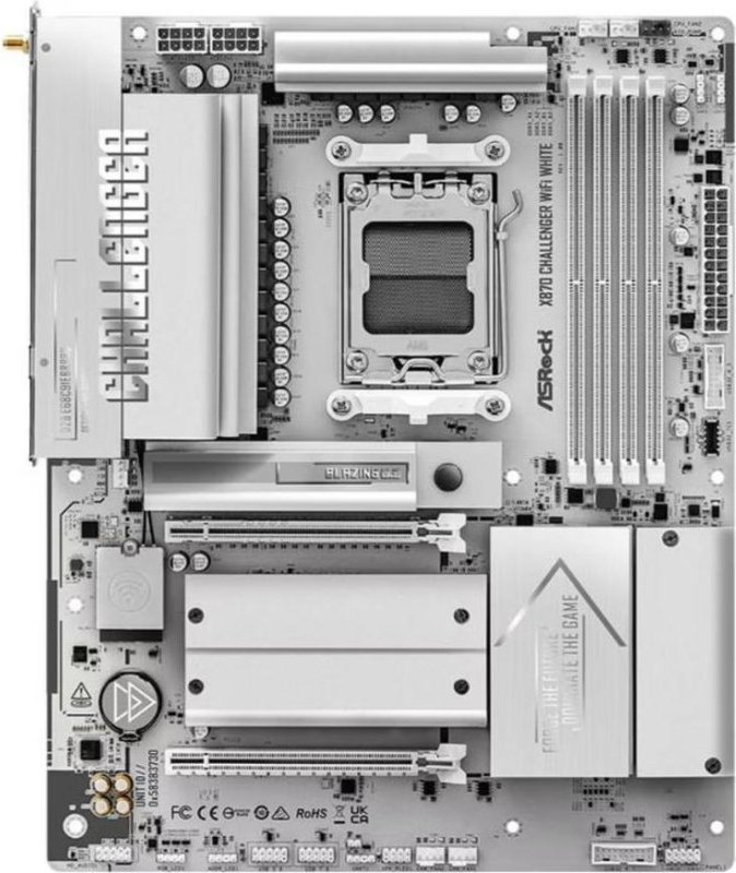 Placa Base AsRock X870 Challenger WiFi White AMD X870 AM5 DDR5 ATX WiFi 7 PCIe 5.0
