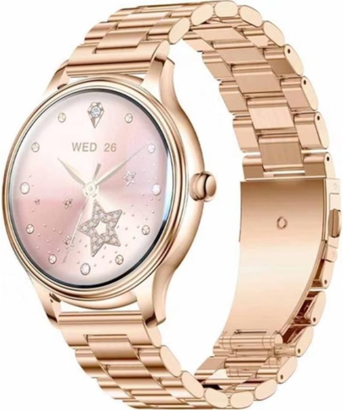 Colmi L28 gold steel Bluetooth Smartwatch 43mm Oro Acero Inoxidable