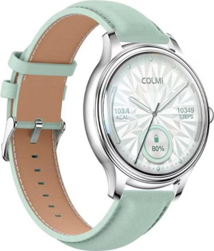 Colmi L28 Bluetooth 1,28" Verde Plata Correa Verde M Smartwatch