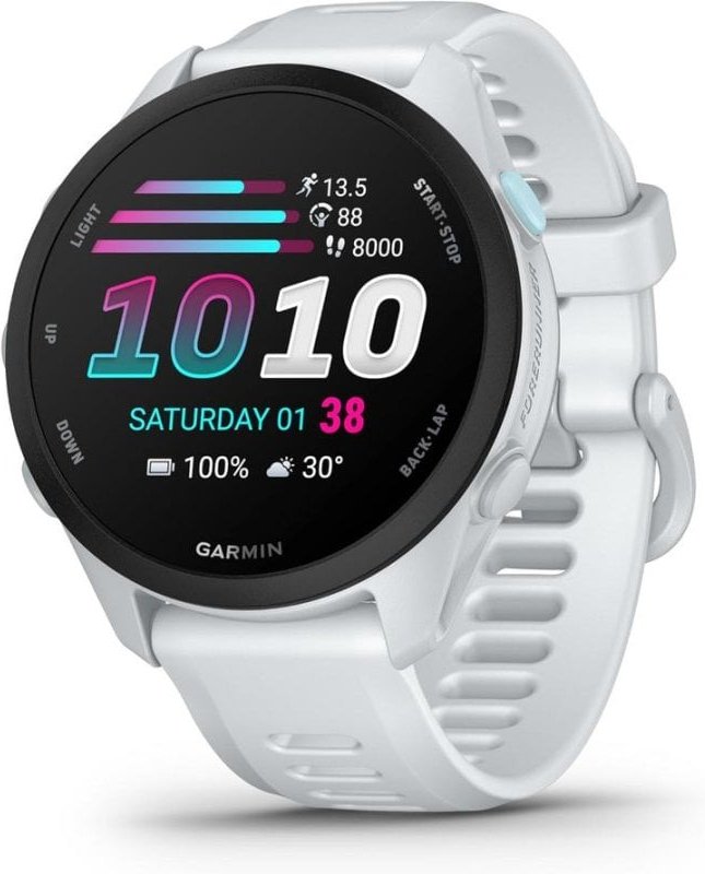 Garmin Forerunner 70 Bluetooth GPS 1,2" Blanco Correa 20mm Pulsómetro Monitor Sueño
