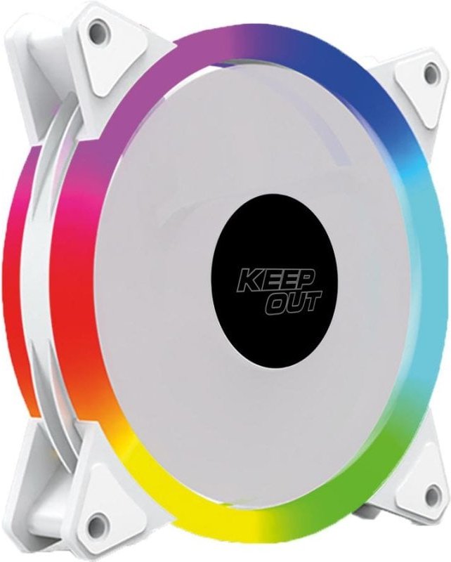 Refrigeración Aire Keep Out 120mm 1600 RPM XFC-120SRW LED RGB Ámbar Azul Verde Rojo