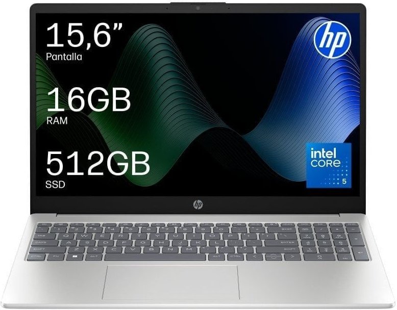 Portátil HP 15-fd1004nsx 15.6" Intel Core 5 120U 16GB 512GB SSD Intel Graphics FreeDOS