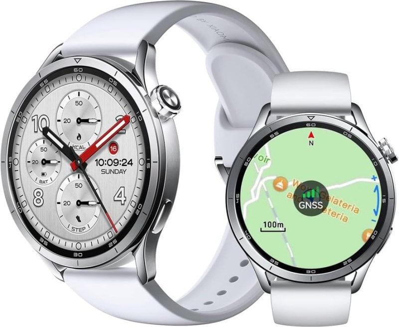 Xiaomi Watch S5 Bluetooth GPS NFC 46mm Plata Correa Caucho 5ATM Pulsómetro