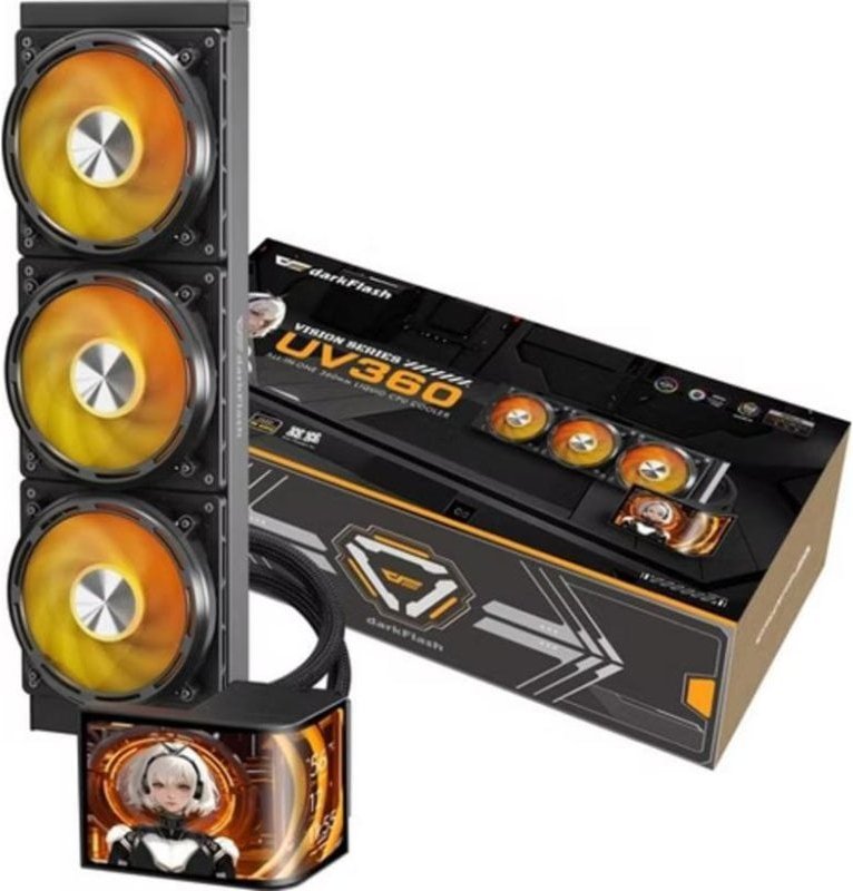 Refrigeración líquida Darkflash UV360 360mm 3 ventiladores ARGB OLED