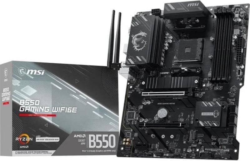 Placa Base MSI B550 GAMING WIFI6E AMD B550 AM4 DDR4 ATX WiFi 6E RGB
