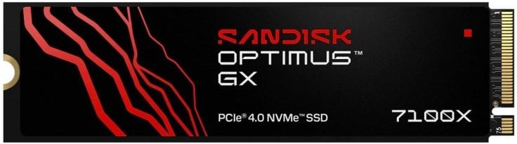 Disco Duro SanDisk Optimus GX 7100X 2 TB M.2 NVMe 7250 MB/s Gaming