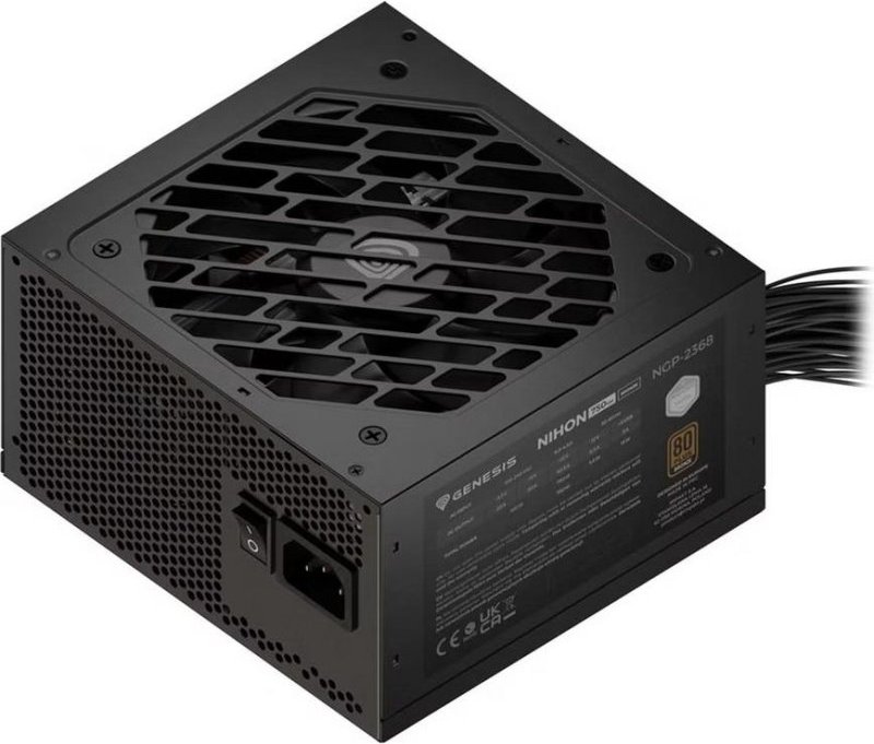 Fuente de alimentación Genesis Nihon 750NM 750W Certificación 80+ Bronze ATX 3.1