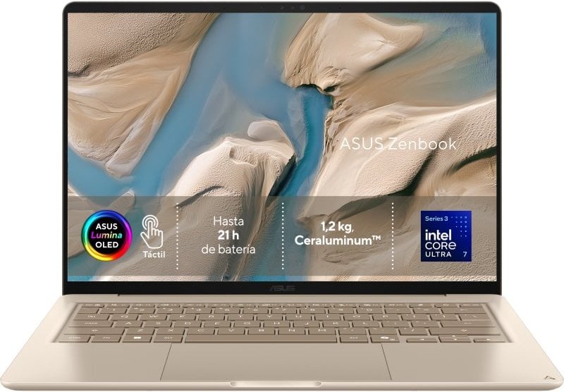 Portátil Asus Zenbook 14 OLED UX3480AA-SU320W 14" Intel Core Ultra 7 355 24GB 512GB SSD W11 Home