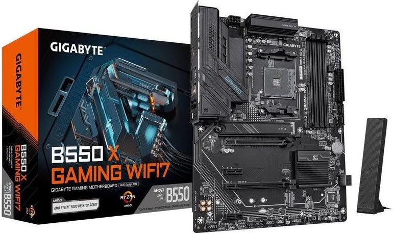 Placa Base Gigabyte B550M Gaming X AMD B550 AM4 DDR4 ATX WiFi 7 2.5GbE RGB