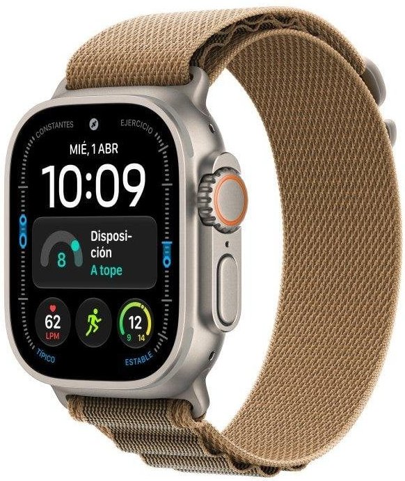 Apple Watch Ultra 4 GPS + Cellular 49mm Caja de Titanio Natural con Correa Loop Alpine Desierto S