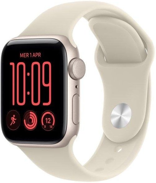 Apple Watch SE 3 GPS 40mm Caja de Aluminio Blanco Estrella con Correa Deportiva Arena M/L