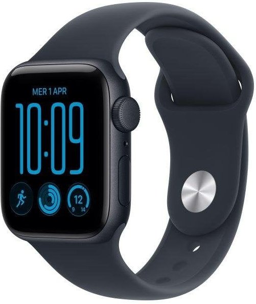 Apple Watch SE 3 GPS 40mm Caja de Aluminio Medianoche con Correa Deportiva Azul Marino S/M