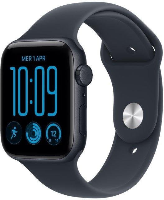 Apple Watch SE 3 GPS + Cellular 44mm Caja de Aluminio Medianoche con Correa Deportiva Azul Marino S/M
