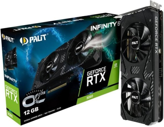 Tarjeta Gráfica Palit GeForce RTX 3060 Infinity 2 OC 12GB GDDR6
