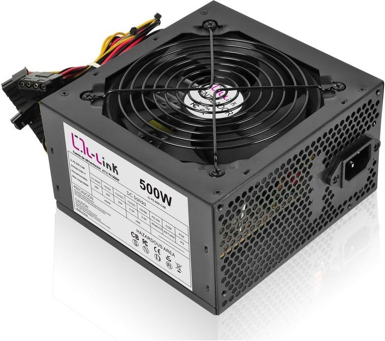 L-Link Fuente de Alimentación ATX 500W con Cable Incluido