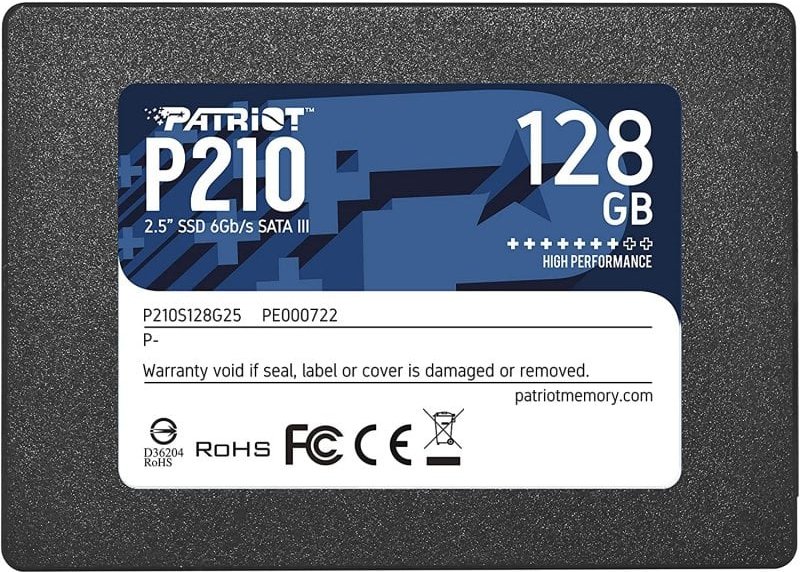 Patriot P210 2.5" SSD 128GB SATA 3