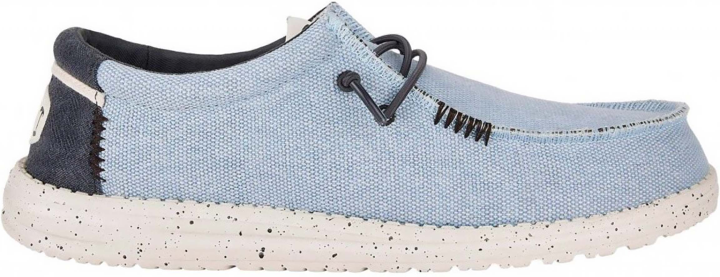 Hey Dude Wally Coastline Jute Trainers/Shoes, UK 7 Stone White