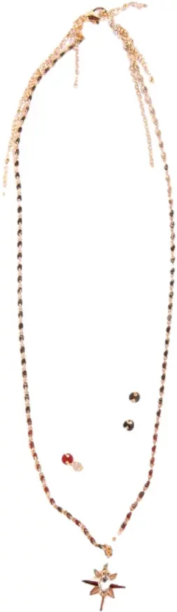 Women's Multi-Layer Necklace Set with Moon and Star Pendants 24 Colours