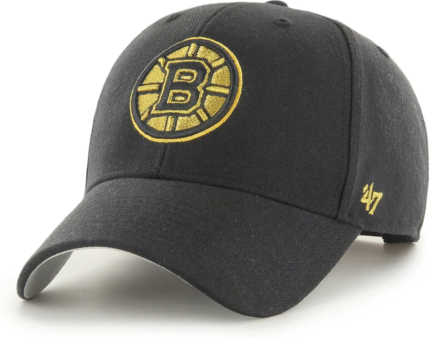 Baseball cap Boston Bruins 47Brand NHL Metallic Snap MVP