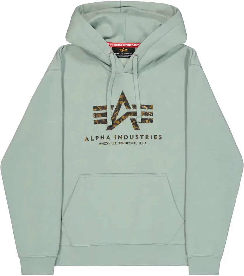 Hooded sweatshirt Alpha Industries Basic Big Logo Effect Print