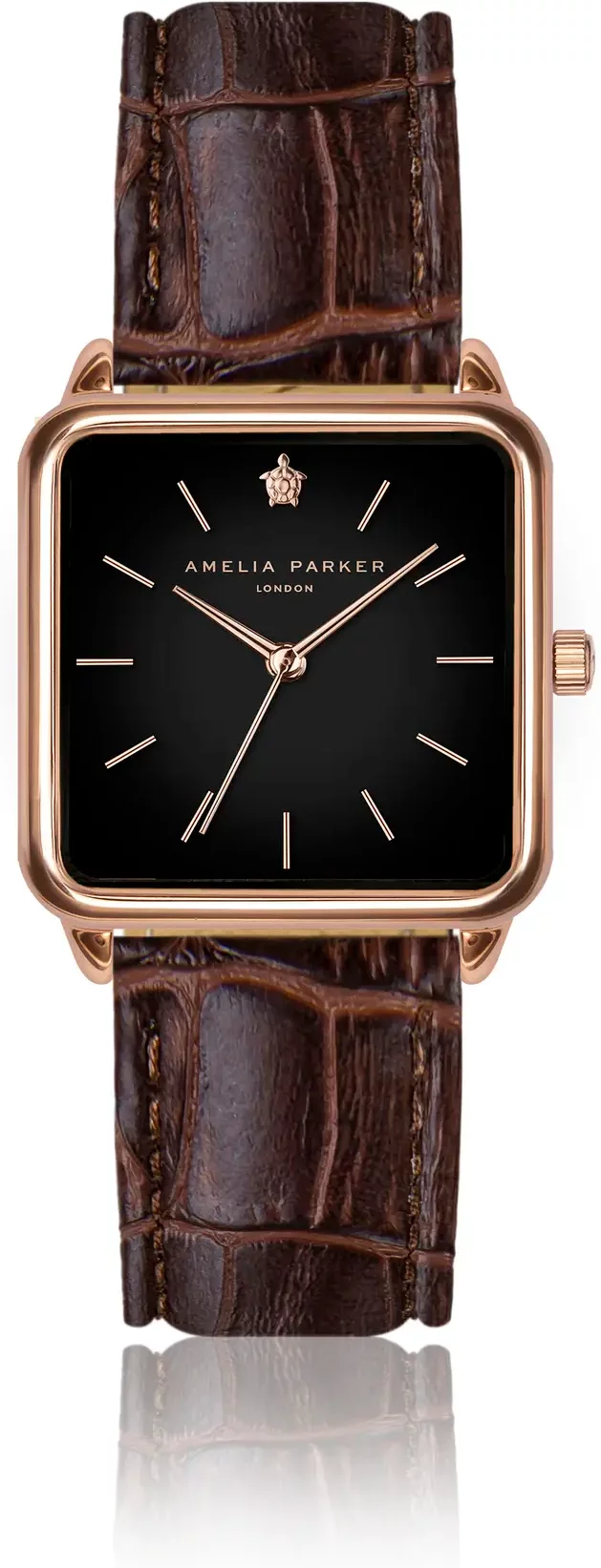 Leather watch woman Amelia Parker Night Plaza Brown