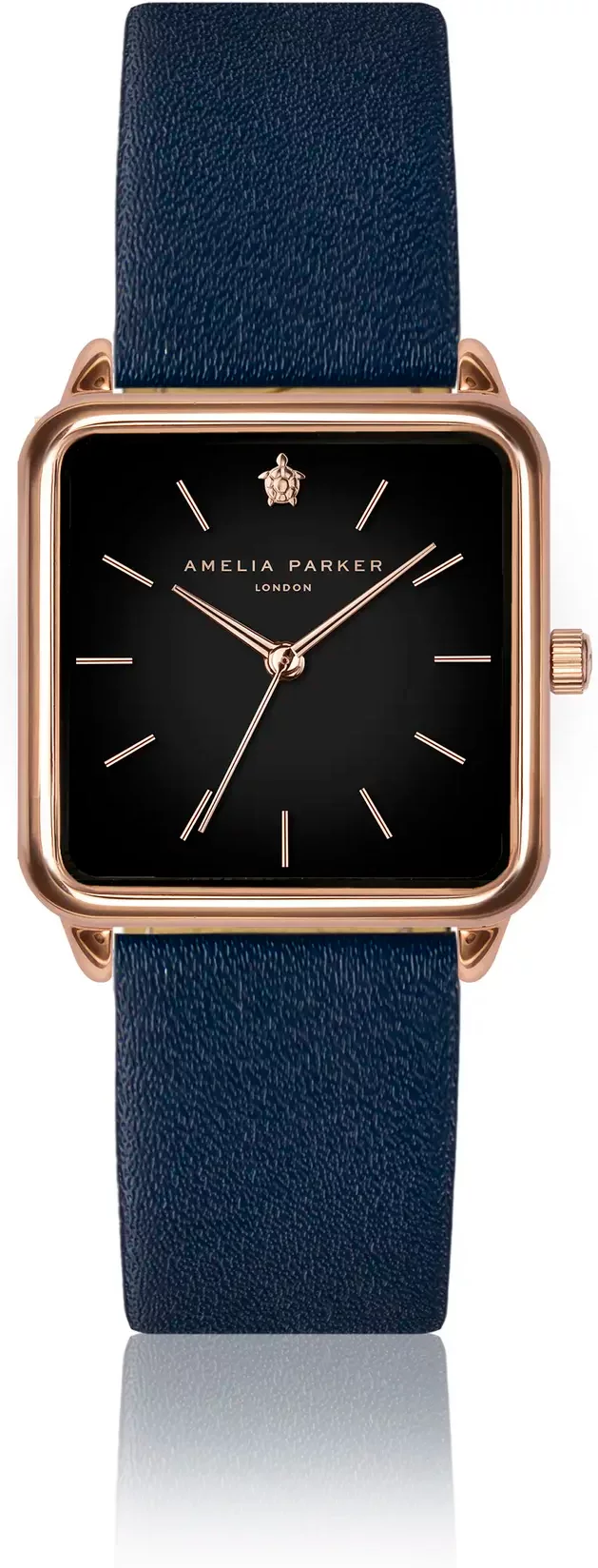 Leather watch woman Amelia Parker Night Plaza Dark blue