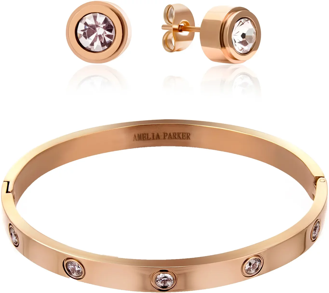 Women's bracelet and earrings set Amelia Parker Sparkle