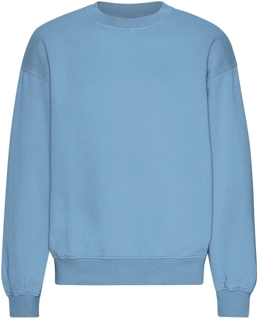 Oversized crewneck sweatshirt Colorful Standard Organic Seaside Blue