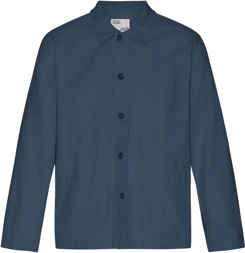 Long sleeve shirt Colorful Standard Organic petrol blue