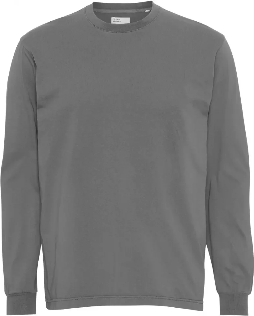 Long sleeve T-shirt Colorful Standard Organic oversized storm grey