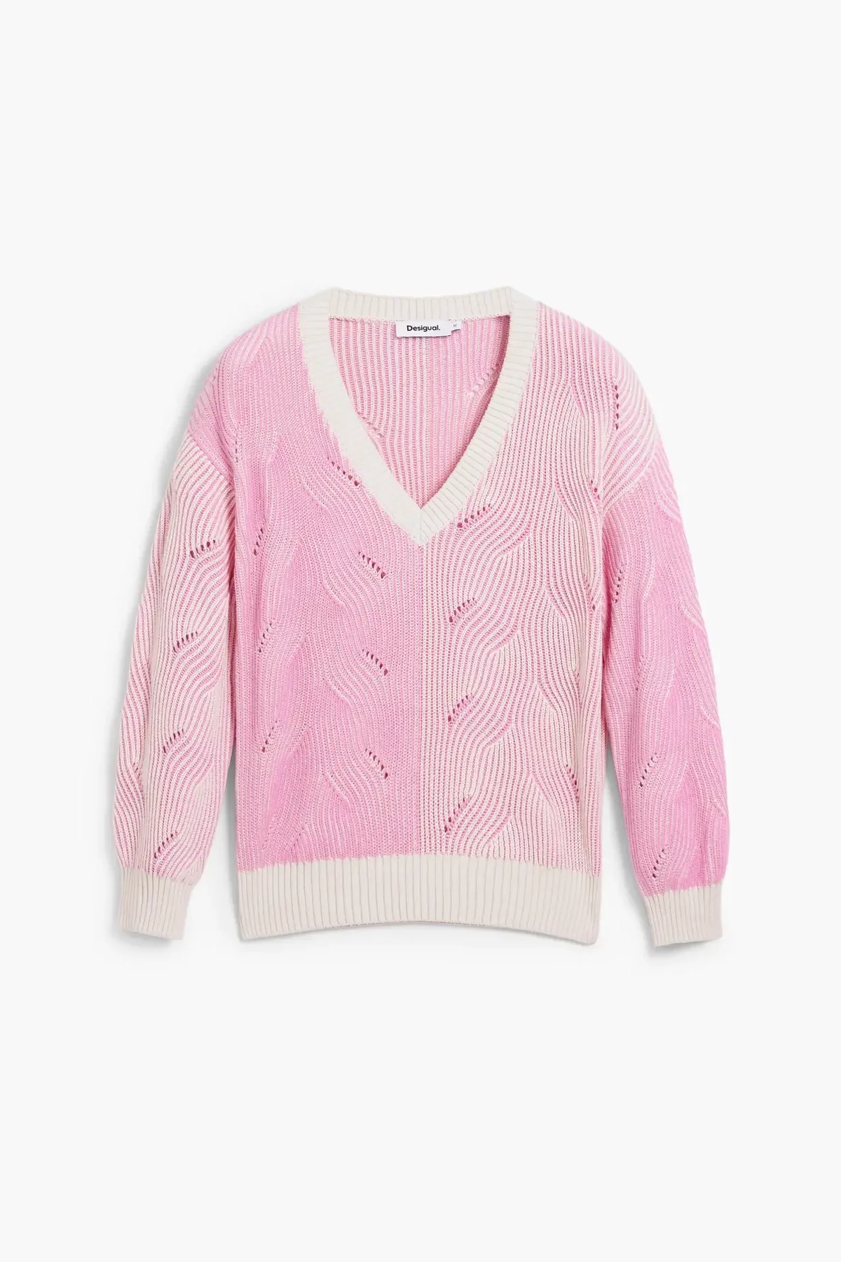 Women's V-neck sweater Desigual Bristol