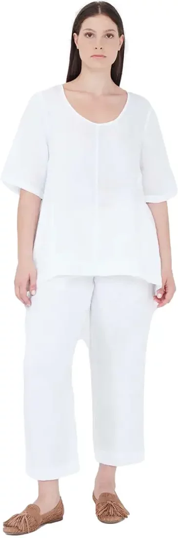 Women's Linen Curve Trousers Haris Cotton