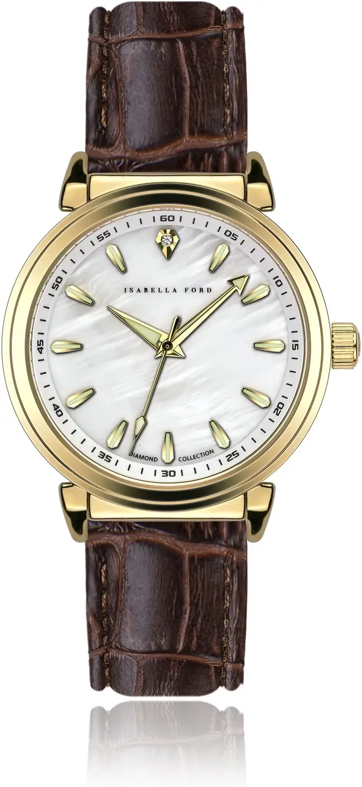 Crocodile leather watch for women Isabella Ford Barbara