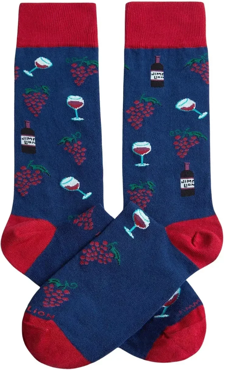 Football Socks Jimmy Lion Wine