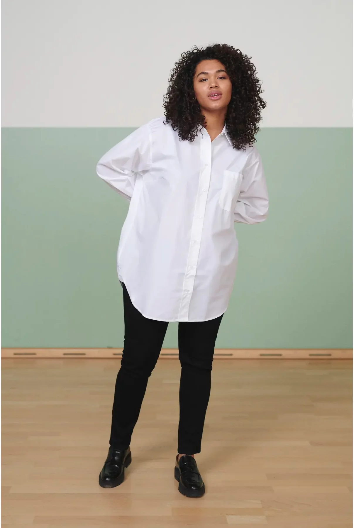 Woman's shirt KAFFE Curve Lone