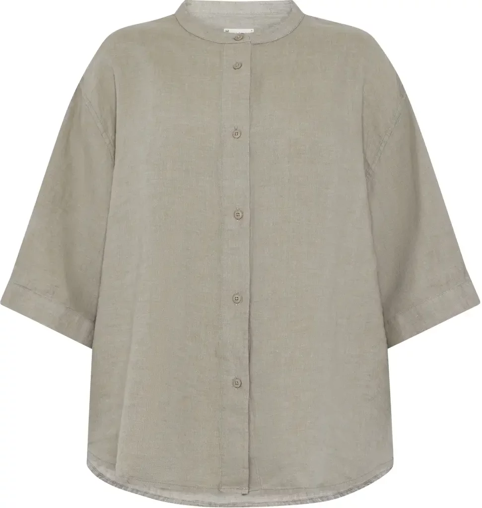 Women's blouse KnowledgeCotton Apparel Organic Linen GOTS/Vegan