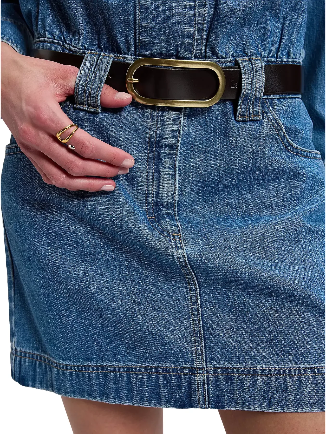 Oval Buckle Women's Belt Lee
