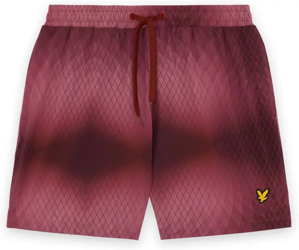 Monogram swim shorts Lyle & Scott